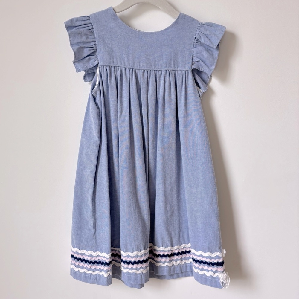 Oaks Apparel Chambray Cotton Dress